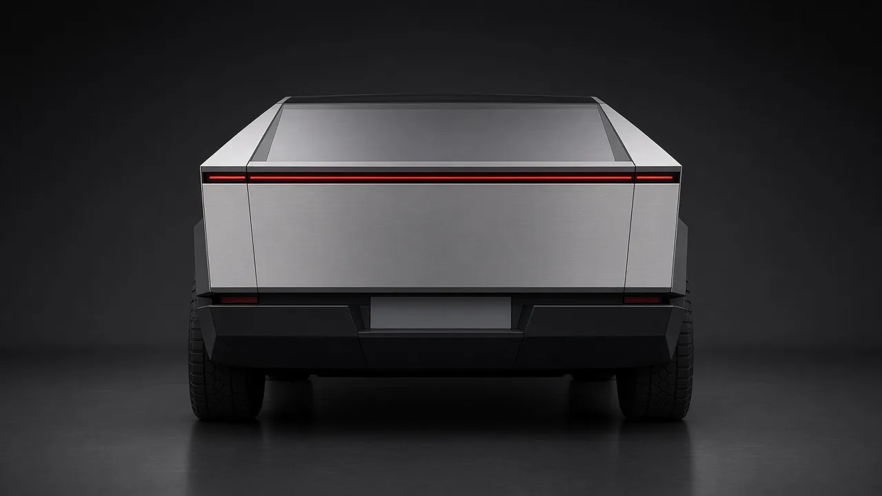 Tesla Cybertruck rear view