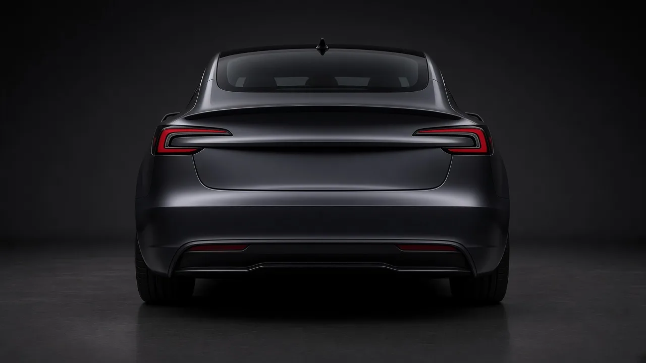 Tesla Model 3 rear view