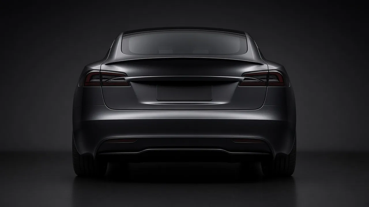 Tesla Model S rear view